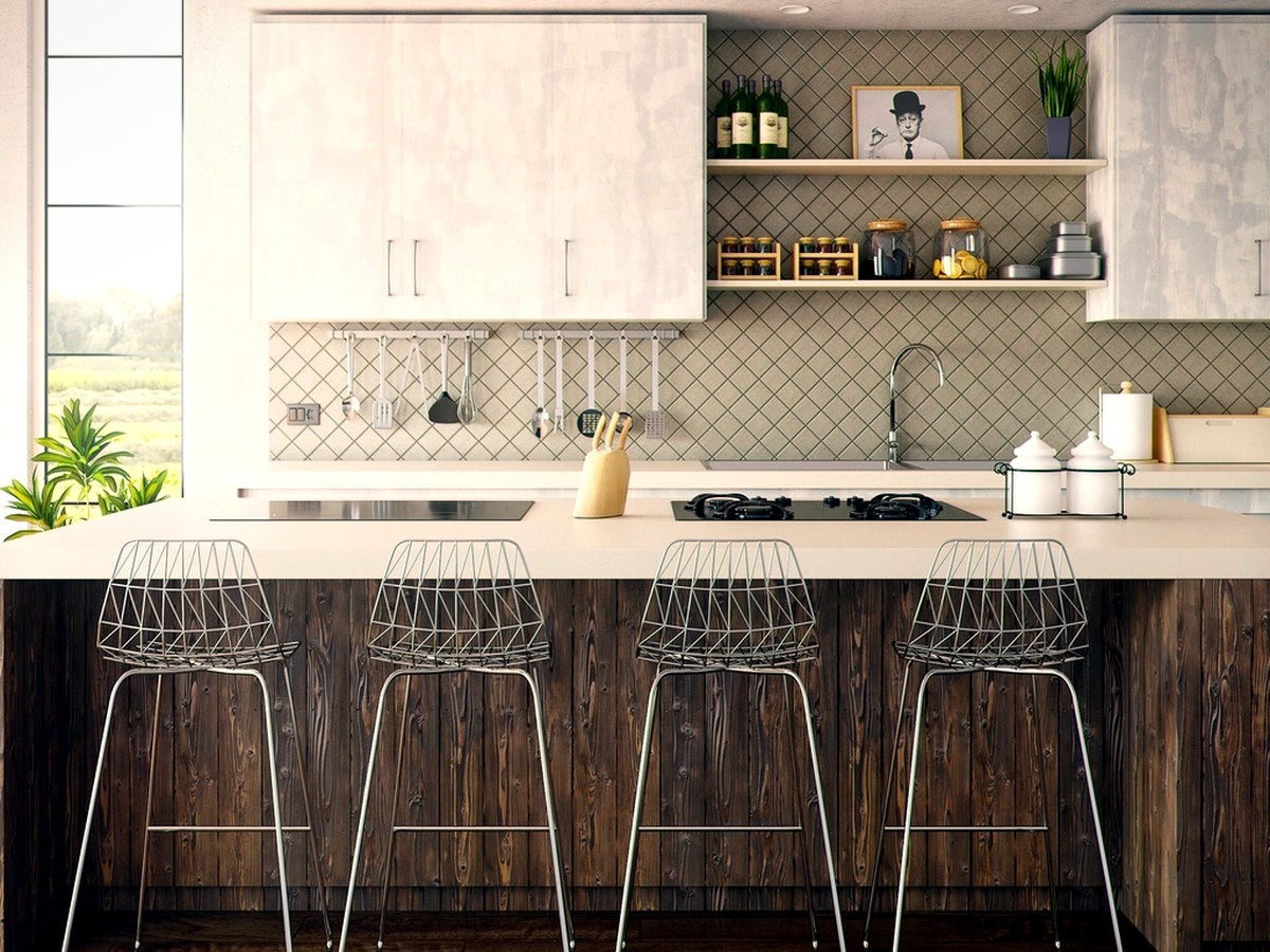 Renovation & Refurbishment Across Europe A finished kitchen with fitted cabinetry, worktops and integrated appliances